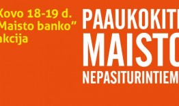 Kviečiame dalyvauti „Maisto banko“ akcijoje
