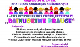 Kviečia I-asis respublikinis chorų festivalis „Dainuokime drauge“