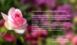 Sveikinimas Socialinių darbuotojų dienos proga!