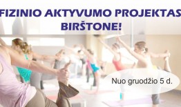 Kviečiame į nemokamus fizinio aktyvumo užsiėmimus!