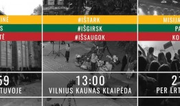 Birželio 14 dieną kviečiame jungtis prie akcijos „Visuotinė tylos minutė“