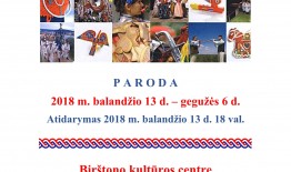 Balandžio 13 dieną – parodos „Kroatijos nematerialus kultūros paveldas, įtrauktas į UNESCO sąrašą“ atidarymas – Birštone