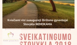 Sveikatingumo stovykla sugrįžta į  Birštono kurortą! Rugsėjo 28–29 dienomis laukiame Jūsų!