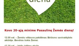Pasaulinė Žemės diena – kovo 20-oji!