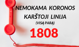 Pradeda veikti Koronos karštoji linija 1808