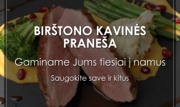 Svarbi informacija apie Birštono kavinių veiklą karantino metu