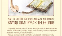 Nauja nuotolinė paslauga senjorams – knyga telefonu