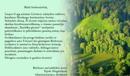 Sveikinimas Valstybės (Lietuvos karaliaus Mindaugo karūnavimo) dienos proga!