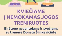 Nemokamos jogos treniruotės Birštono gyventojams ir svečiams