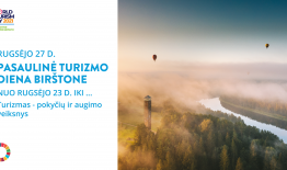 Pasaulinė turizmo diena Birštone – renginiai