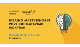 VšĮ „Versli Lietuva“ organizuoja Dizaino mąstysenos ir poveikio matavimo mokymus