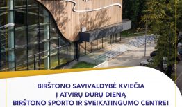 Kviečiame į atvirų durų dieną Sporto ir sveikatingumo centre, Birštone
