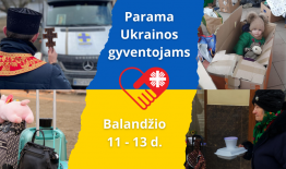 Caritas antrą kartą skelbia paramos rinkimo akciją Ukrainos žmonėms balandžio 11–13 dienomis