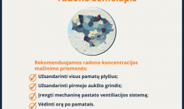Radiacinės saugos centras atnaujino interaktyvų Lietuvos radono žemėlapį
