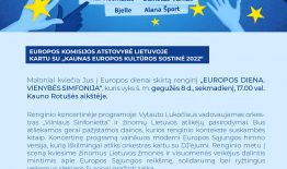 Europos dienai skirtas renginys „EUROPOS DIENA. VIENYBĖS SIMFONIJA“ – gegužės 8 d.