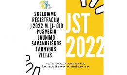 Jaunimo savanoriška tarnyba (JST) – registracija į 2022 m. II pusmečio vietas