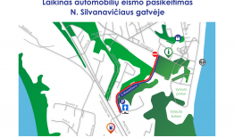 Rugpjūčio 27–28 d. bus ribojamas automobilių transporto priemonių judėjimas N. Silvanavičiaus gatvėje