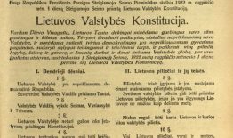 Prieš 100 metų lietuvių kalba pirmą kartą paskelbta valstybine