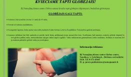 BĮ Nemajūnų dienos centro Globos centras kviečia tapti globėjais (rūpintojais), budinčiais globotojais