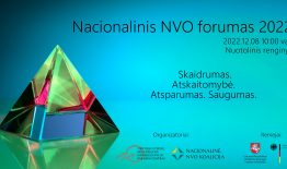 Kviečiame į nacionalinį NVO forumą 2022. Skaidrumas. Atskaitomybė. Atsparumas. Saugumas.