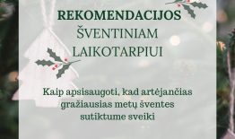 Didėjant sergamumui ir artėjant šventėms – neužmirškime prevencijos