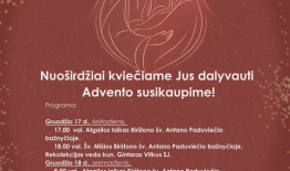 Kviečiame dalyvauti Advento susikaupime