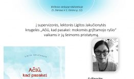 Knygos apie grįžtamąjį ryšį pristatymas