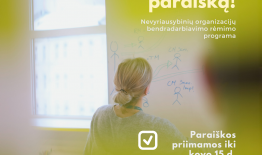 NVO bendradarbiavimo rėmimo programa laukia paraiškų: dėmesys visuomenės atsparumą stiprinančioms iniciatyvoms