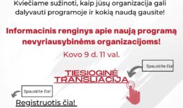 Kviečiame nevyriausybines organizacijas dalyvauti Atviros Lietuvos fondo programoje „Verta“