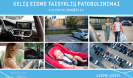 Gegužės 1 d. įsigalios keletas Kelių eismo taisyklių patobulinimų