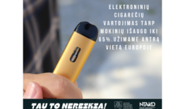 Kviečiame moksleivius dalyvauti elektroninių cigarečių rūkymo prevencijos konkurse „Tau to nereikia“