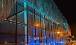 Lapkričio 14 d. mėlyna spalva nušvito Sporto ir sveikatingumo centras
