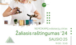 Nemokamų nuotolinių edukacijų ciklo „Žaliasis raštingumas“