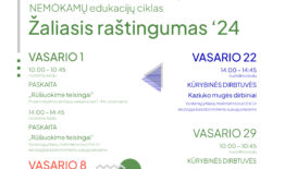 Nemokamų nuotolinių edukacijų ciklasa „Žaliasis raštingumas“ vasario mėn.