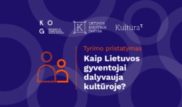 Kviečiame į tyrimo pristatymą: kaip Lietuvos gyventojai dalyvauja kultūroje?