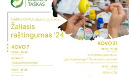 „Žaliasis taškas“ kviečia prisijungti prie NEMOKAMŲ nuotolinių edukacijų ciklo „Žaliasis raštingumas“