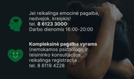 Startavo nemokama emocinės pagalbos vyrams linija