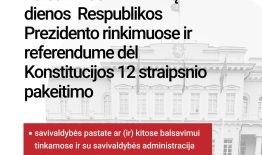 Vyriausiosios rinkimų komisijos informacija apie balsavimą iki rinkimų dienos
