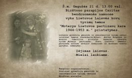 Vyks Lietuvos Laisvės kovų tyrimų temos „Moterys Lietuvos partizanų kare 1944–1953 m.“ pristatymas
