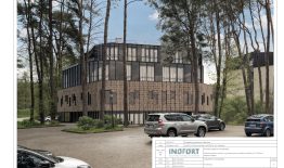Informacinis pranešimas apie viešbučių paskirties pastato su gyvenamosiomis patalpomis Algirdo g. 32, Birštone, statybos projektinius pasiūlymus