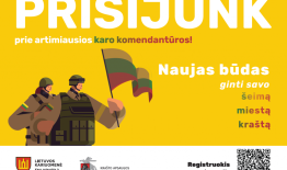 Kviečiama jungtis prie karo komendantūrų