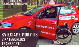 Startuoja nemokami vairavimo mokymai asmenims, turintiems judėjimo sutrikimų