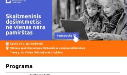 Projektas „Nė vienas nėra pamirštas“ kviečia dalyvauti paskaitoje