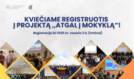 Kviečiame mokyklas registruotis į projektą „Atgal į mokyklą 2025“!
