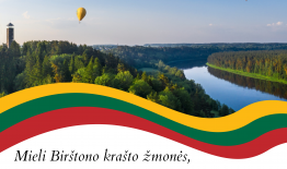 Birštono savivaldybės merės sveikinimas Vasario 16-osios – Lietuvos valstybės atkūrimo dienos – proga