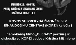 Kviečiame į nemokamo filmo ,,Olegas“ peržiūrą balandžio 2 d.
