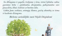 Birštono savivaldybės merės sveikinimas Tėvo dienos proga