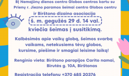 Šeimų susitikimas gegužės 29 d.