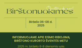 Eismo ribojimas Birštono šventės metu