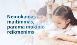Šeimos, auginančios mokyklinio amžiaus vaikus gali teikti prašymus-paraiškas dėl nemokamo maitinimo ir dėl paramos mokinio reikmenims įsigyti